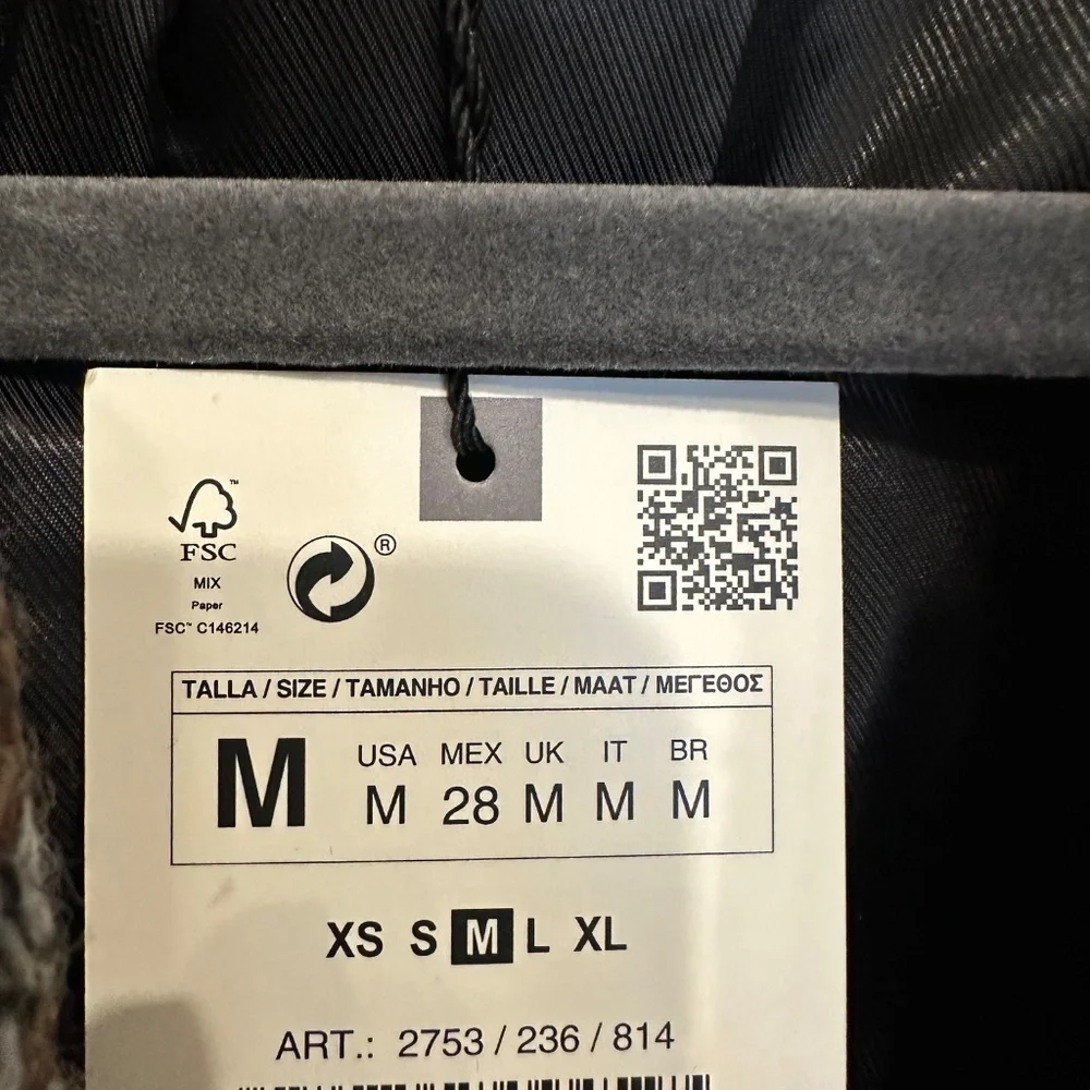 Zara Brown Plaid Coat - Picture 14 of 14